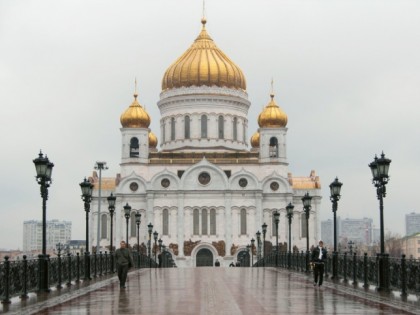 Foto: architektonische monumente, tempel und kultstätten, kathedralen und kirchen, Christ-Erlöser-Kathedrale, Moskau