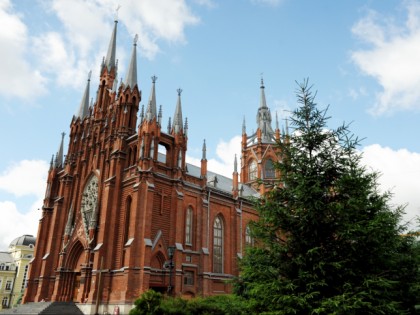 Foto: architektonische monumente, tempel und kultstätten, kathedralen und kirchen, Kathedrale der Unbefleckten Empfängnis, Moskau