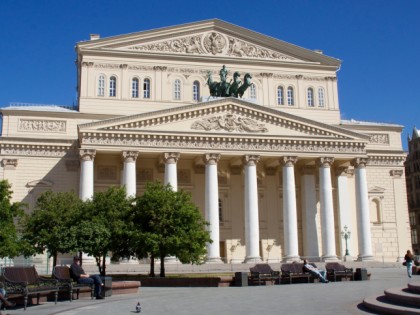 Foto: architektonische monumente, Bolschoi-Theater, Moskau