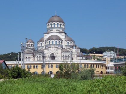 Foto: architektonische monumente, tempel und kultstätten, kathedralen und kirchen, andere plätze, Kathedrale des nicht von Menschenhand geschaffenen Bildnisses Jesu Christi, Sotschi