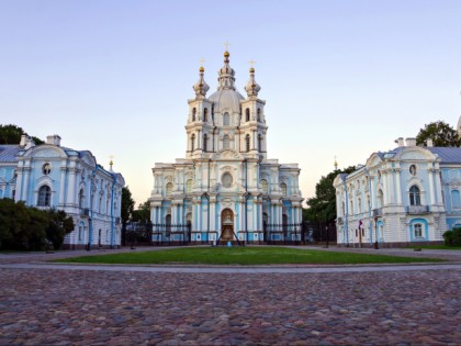 Foto: architektonische monumente, tempel und kultstätten, kloster, andere plätze, Смольный монастырь, Sankt Petersburg