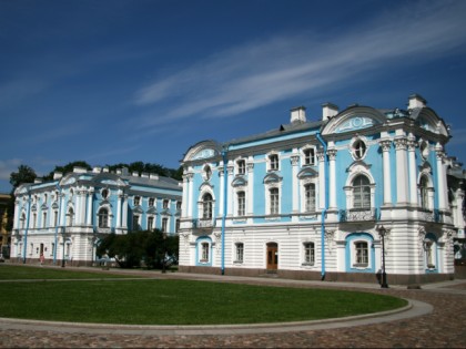 Foto: architektonische monumente, tempel und kultstätten, kloster, andere plätze, Смольный монастырь, Sankt Petersburg