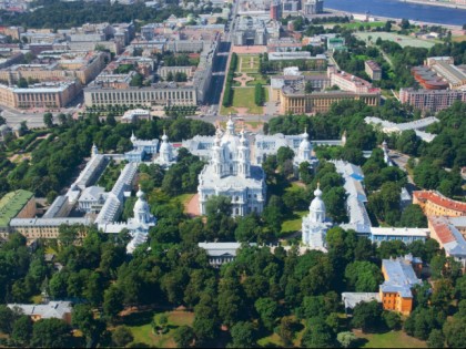 Foto: architektonische monumente, tempel und kultstätten, kloster, andere plätze, Смольный монастырь, Sankt Petersburg
