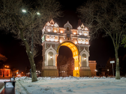 Foto: architektonische monumente, Siegestor , Blagoweschtschensk