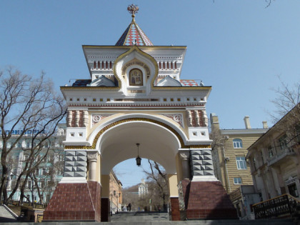 Foto: architektonische monumente, andere plätze, Nikolai-Triumphbogen, Wladiwostok