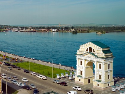 Foto: architektonische monumente, andere plätze, Niederuferstraße von Angara, Irkutsk