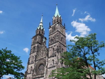 Foto: architektonische monumente, Sebalduskirche und Lorenzkirche, Bayern