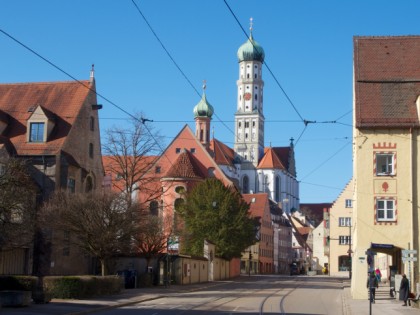 Foto: architektonische monumente, Die Basilika Sankt Ulrich und Afra, Bayern