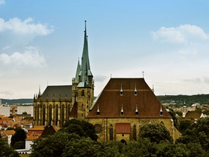Foto: architektonische monumente, Domplatz, Dom St. Marien, St. Severikirche, Thüringen