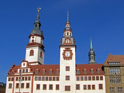 Foto: architektonische monumente, Altes Rathaus, Neues Rathaus, Sachsen