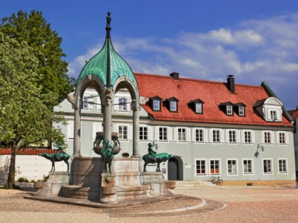 Foto: architektonische monumente, St.-Mang-Platz,  St.-Mang- Kirche, Bayern