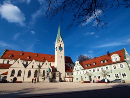 Foto: architektonische monumente, St.-Mang-Platz,  St.-Mang- Kirche, Bayern
