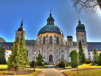 Foto: architektonische monumente, Kloster Ettal, Bayern