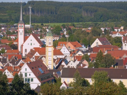 Foto: architektonische monumente, schlösser, burgen und paläste, Mindelheim, Bayern