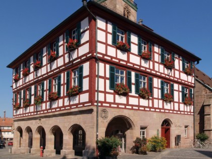 Foto: architektonische monumente, Rathaus mit Goldener Saal & Dach, Bayern