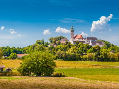 Foto: architektonische monumente, schlösser, burgen und paläste, Kloster Andechs, Bayern