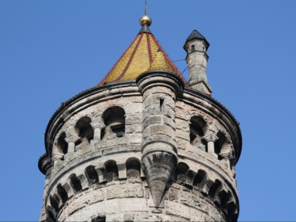 Foto: architektonische monumente, museen und ausstellungen, Mutterturm mit Herkomer-Museum, Bayern