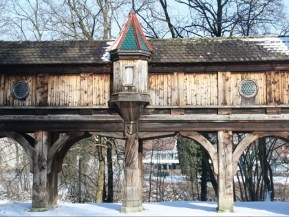 Foto: architektonische monumente, museen und ausstellungen, Mutterturm mit Herkomer-Museum, Bayern