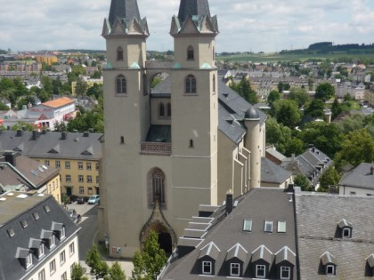 Foto: architektonische monumente, Rathaus, St. Michaeliskirche, Bayern