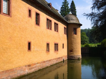 Foto: architektonische monumente, schlösser, burgen und paläste, Schloss Mespelbrunn, Bayern