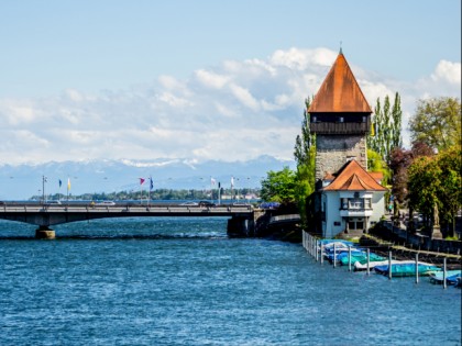 Foto: architektonische monumente, Rheintorturm, Baden-Württemberg